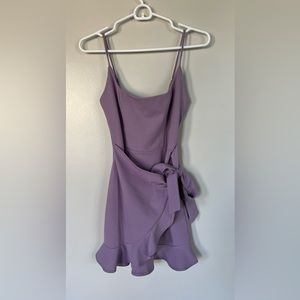 Capri Ruffle Tie Dress in Lavender